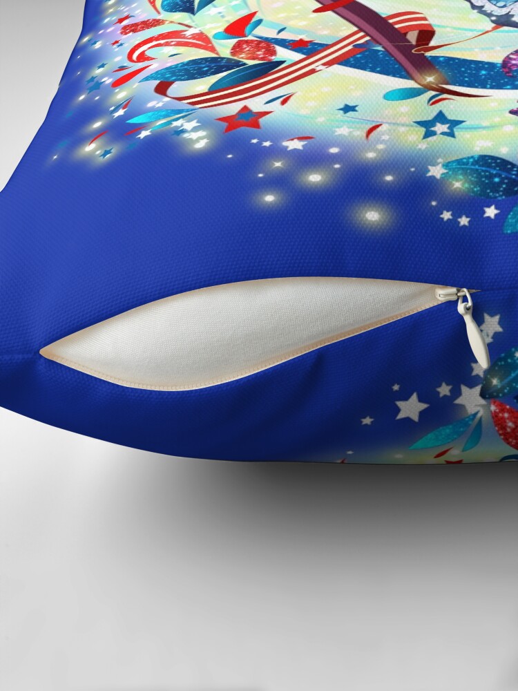 Thumbnail 2 of 4, Pillow, Blue Belle of Freedom: The Patsy Collection designed and sold by FairyBookClub.