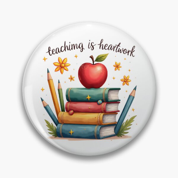 Item preview, Teaching is Heartwork designed and sold by TheEmptyBottleStudio.