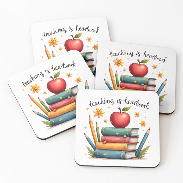 Item preview, Teaching is Heartwork designed and sold by TheEmptyBottleStudio.