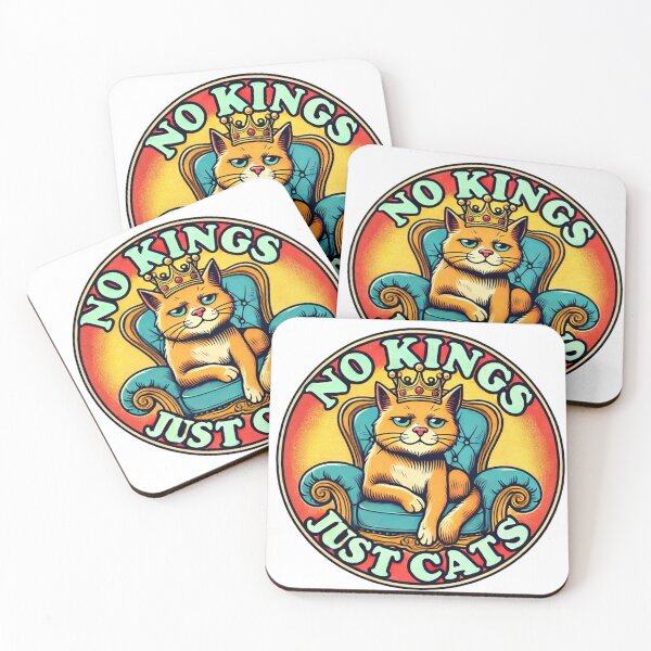 Item preview, No Kings just cats designed and sold by Meandmyshop.
