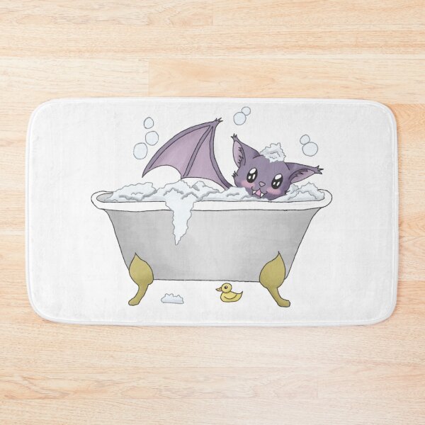 Item preview, Bat in a bubble bath designed and sold by Mallow-Pattern.