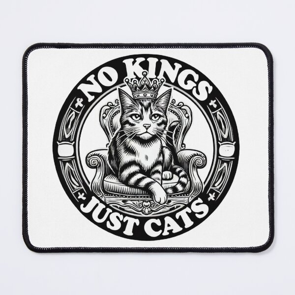 Item preview, No kings, just cats designed and sold by Meandmyshop.