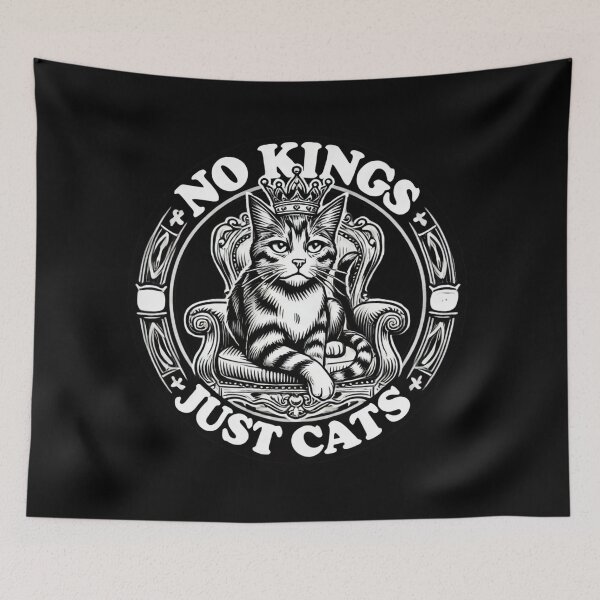 Item preview, No kings, just cats designed and sold by Meandmyshop.
