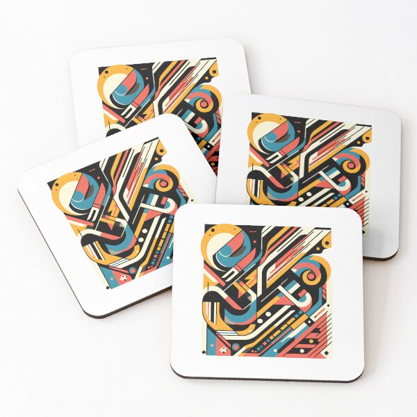 Item preview, Geometric Vibes: Bold Abstract T-Shirt designed and sold by Route and Render.