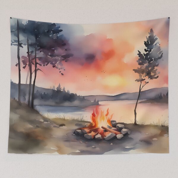 Item preview, Campfire by Mountain River designed and sold by CalmnessbyChoice.