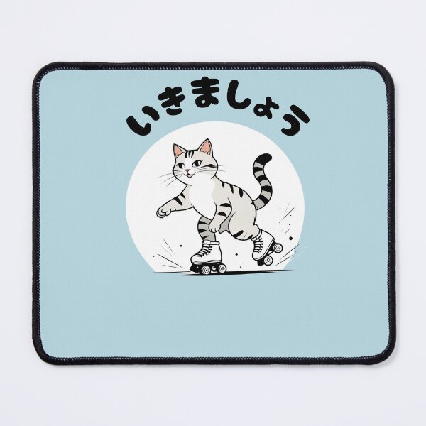 Item preview, Roller Skating Cat Japanese Kitty designed and sold by FairRage.