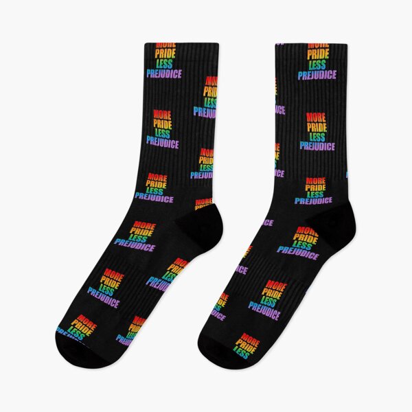 Item preview, More Pride Less Prejudice - rainbow colors designed and sold by Inspirationmotivation.