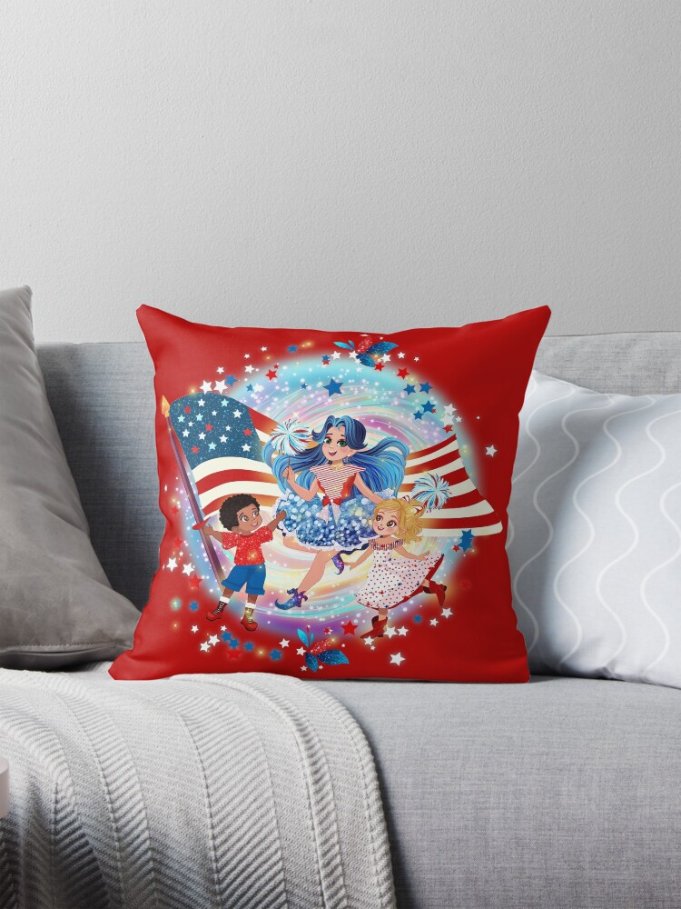 Thumbnail 1 of 4, Pillow, Red Patsy Collection – Bold, Brave & Magical! designed and sold by FairyBookClub.