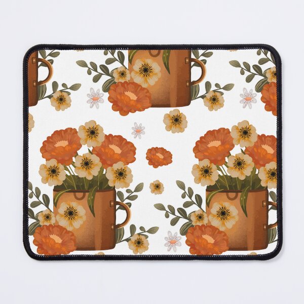 Item preview, Jarrón estilo cottagecore con flor naranja estilizada designed and sold by Jamildesign.