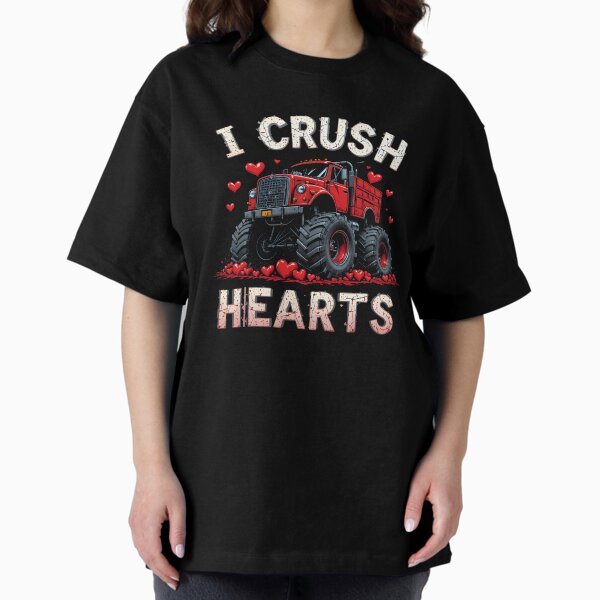 Item preview, Valentines Day Monster Truck Boys Toddler I Crush Hearts  designed and sold by harry mac.