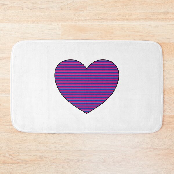 Item preview, Bisexual flag pattern heart designed and sold by Inspirationmotivation.