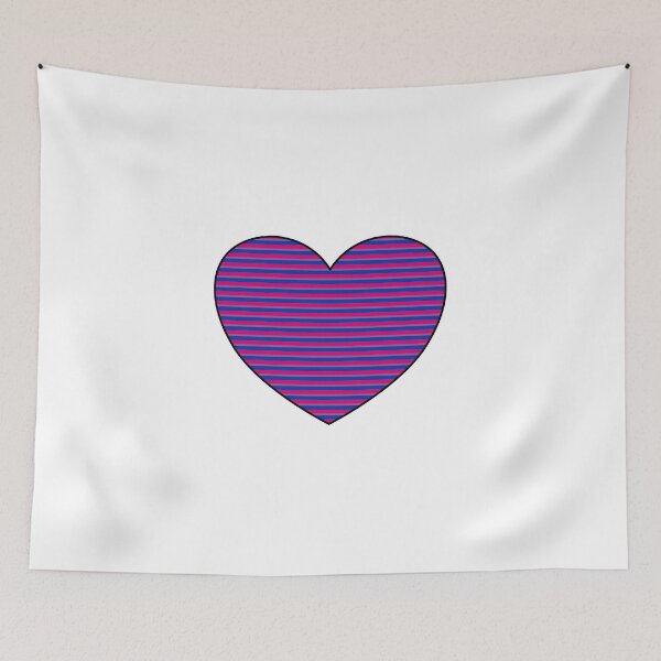 Item preview, Bisexual flag pattern heart designed and sold by Inspirationmotivation.