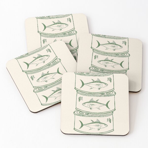 Item preview, Vintage Tuna Can Fish Label Retro Design	 designed and sold by weirdfishes123.