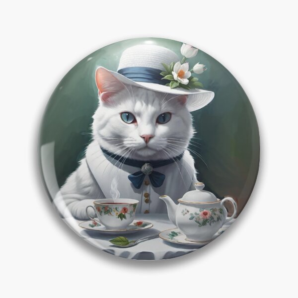 Item preview, Tea time cat designed and sold by Elena Dunaeva.