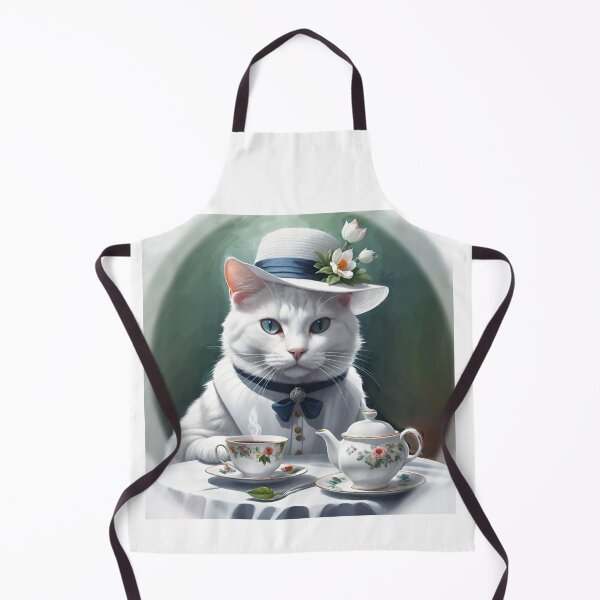 Item preview, Tea time cat designed and sold by Elena Dunaeva.