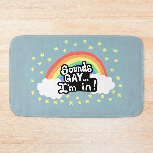 Item preview, Sounds Gay... I'm In! Sticker Pattern designed and sold by ArtAlmstEvryDay.
