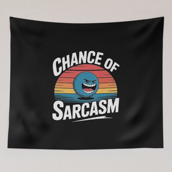 Item preview, Funny Sarcastic Face Retro Sunset Rainbow Humor Art designed and sold by love3617.