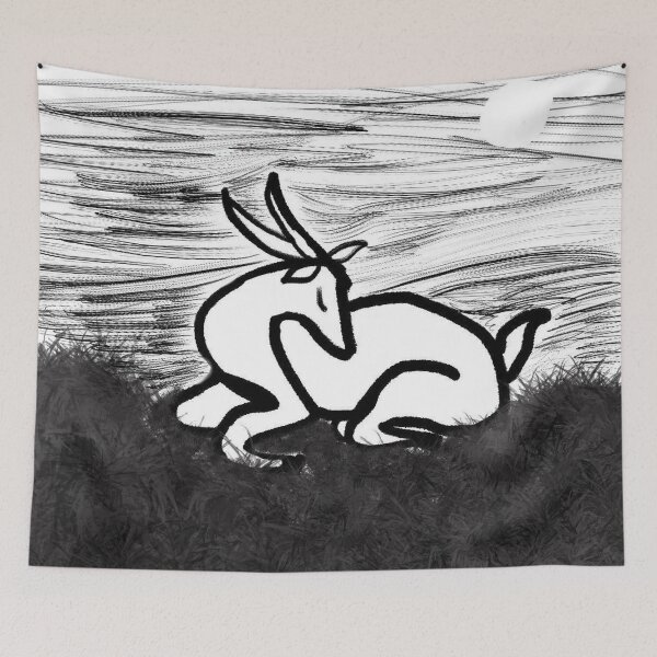 Item preview, Sigmund The Resting Deer designed and sold by pinkyjainpan.