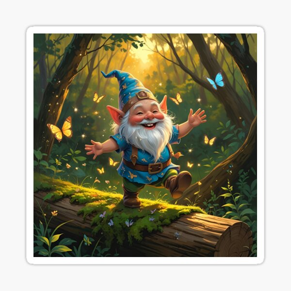 Item preview, Frolicking Joyous Gnome designed and sold by The Digital Collaboration .
