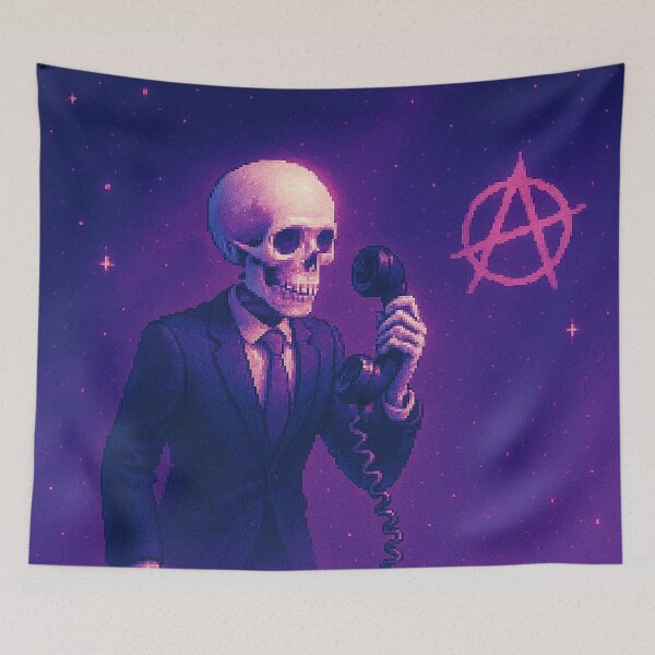 Item preview, corporate skeleton call - cosmic chaos line designed and sold by PixelPunkster.