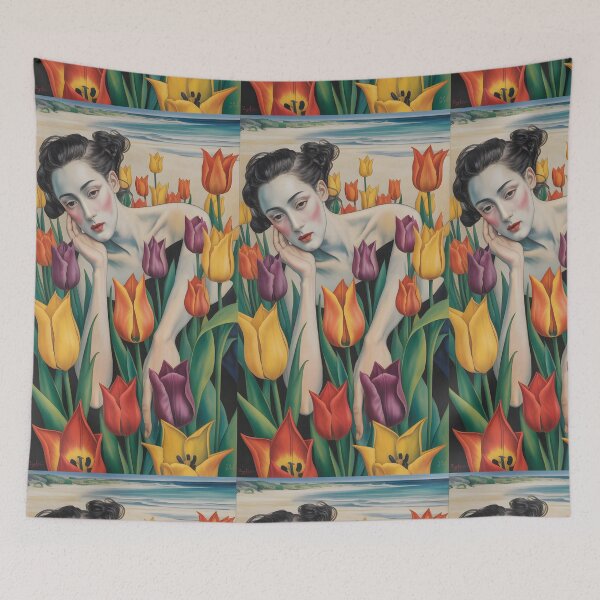 Item preview, Field Of Tuliips designed and sold by CanvasCarousel.