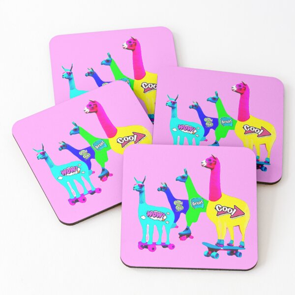Item preview, Llamas on Skateboards (Pop Art Edition) designed and sold by asanaworld.
