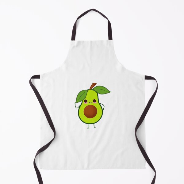 Item preview, Cute Kawaii Avocado Sticker – Happy Avocado with Pink Cheeks & Leaf Hat designed and sold by Blueprint&co.