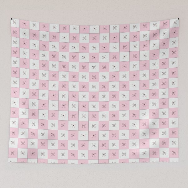 Item preview, Bows on Pink Checker Pattern designed and sold by lea-lani.