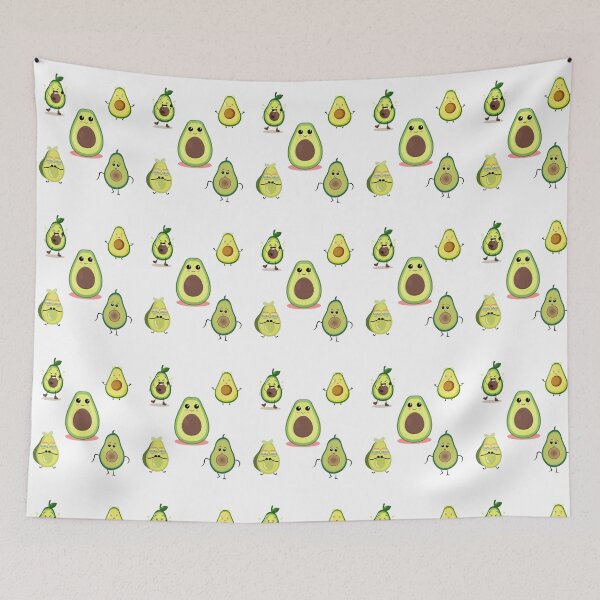 Item preview, Cute Avocado Sticker Sheet – Laughing, LGBT Glasses, Meditating, Dancing & Smiling Avocado Stickers designed and sold by Blueprint&co.