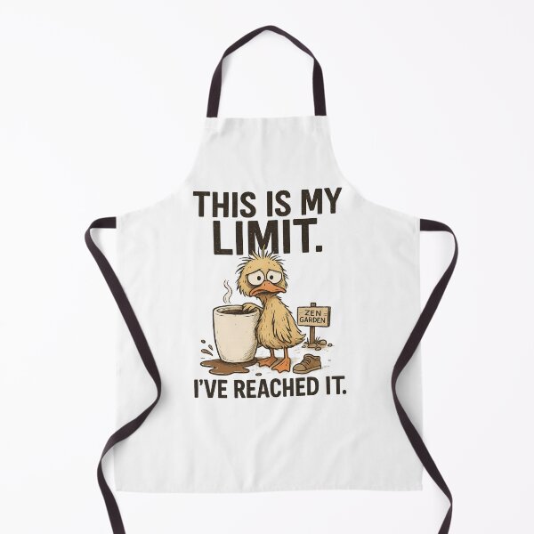 Item preview, This Is My Limit – Funny Duck & Coffee Stress Design designed and sold by PrintHorizonD.