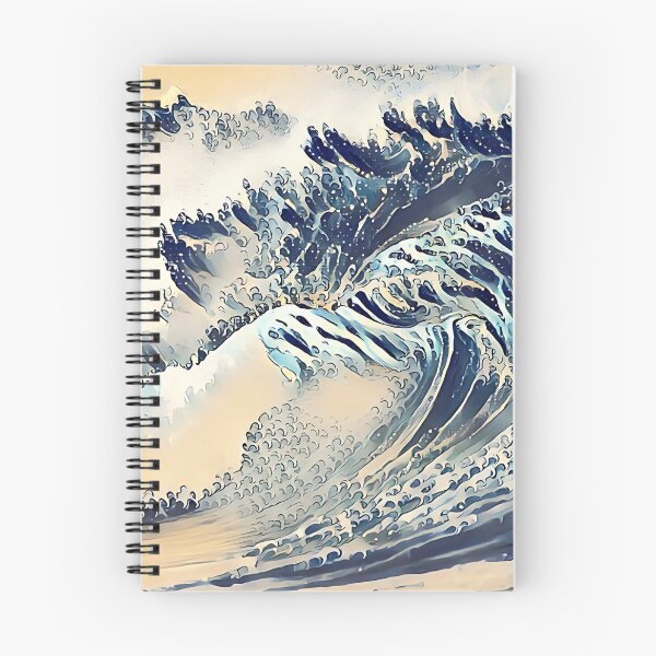 Item preview, 1 Epic Ocean Wave in Stylized Motion Art designed and sold by POETTICA.