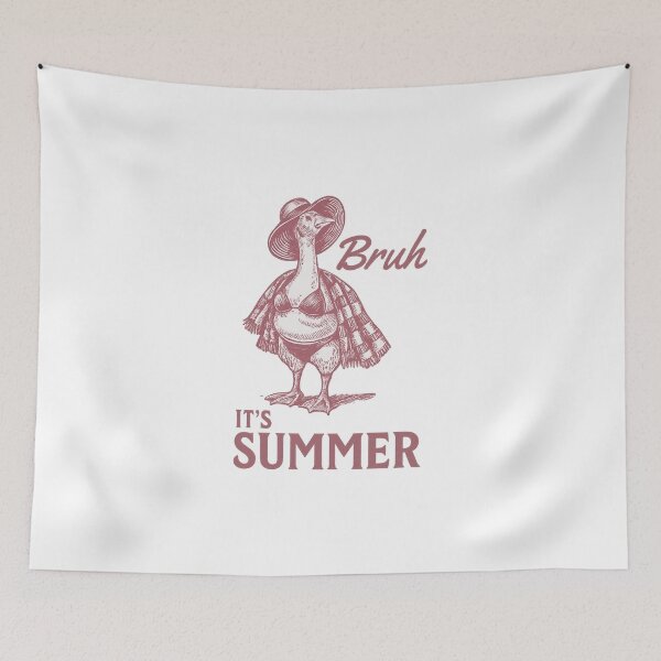 Item preview, Bruh Its Summer Funny Goose Humor Retro designed and sold by Adrian Kane.