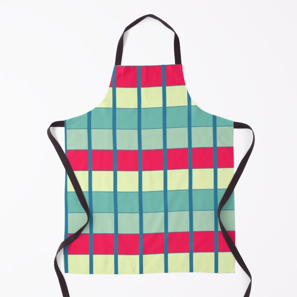 Item preview, Seamless Color-Block Grid Pattern with Teal Stripes designed and sold by larissa-myrie.
