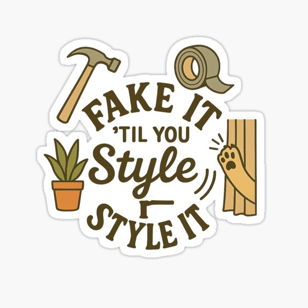 Item preview, DIY-Inspired Logo with Whimsical Icons designed and sold by Ctrl Alt Del Decor.