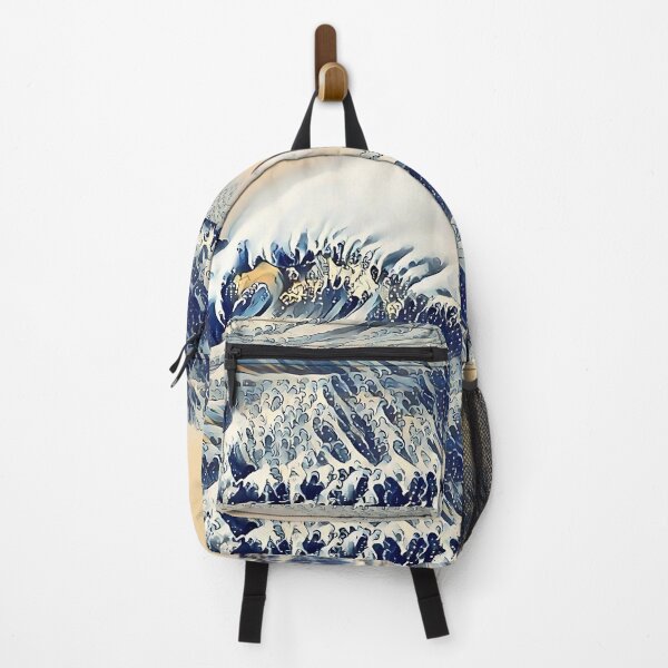 Item preview, 1 Majestic Ocean Wave Painting with Surfer Silhouette designed and sold by POETTICA.