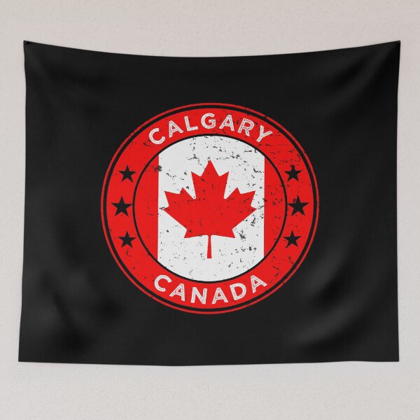 Item preview, Calgary Canada Maple Leaf City Emblem designed and sold by ArtByKatti.