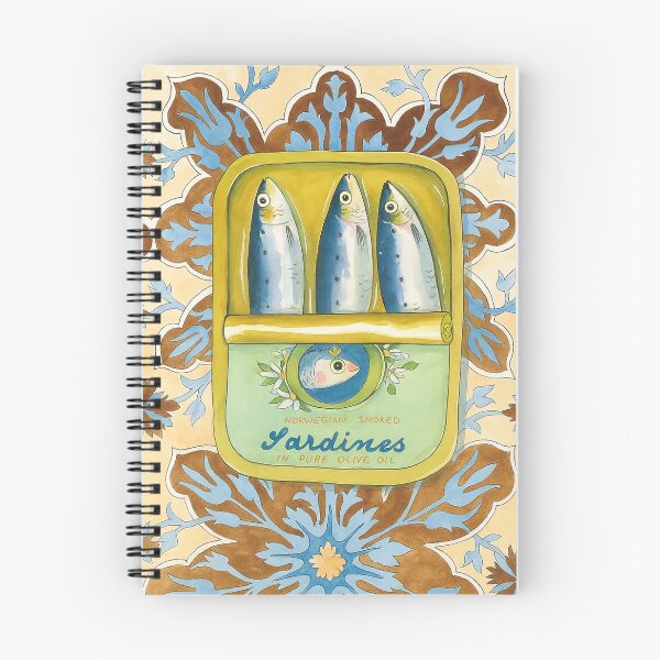 Item preview, Norwegian Smoked Sardine Can Vintage Art	 designed and sold by weirdfishes123.