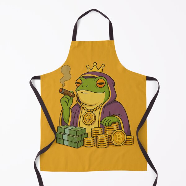 Item preview, Crypto Frog King – Wealth, Power & Web3 Vibes designed and sold by MarinaBlackArt.