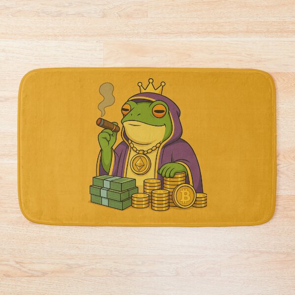 Item preview, Crypto Frog King – Wealth, Power & Web3 Vibes designed and sold by MarinaBlackArt.