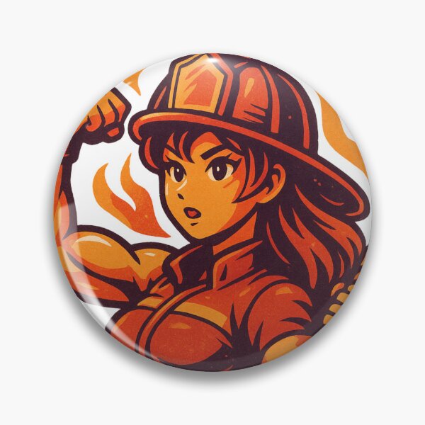 Item preview, Brave Firefighter Retro Strength designed and sold by JonelleTshirts.