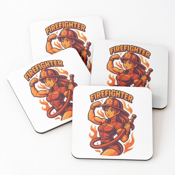 Item preview, Brave Firefighter Retro Strength designed and sold by JonelleTshirts.