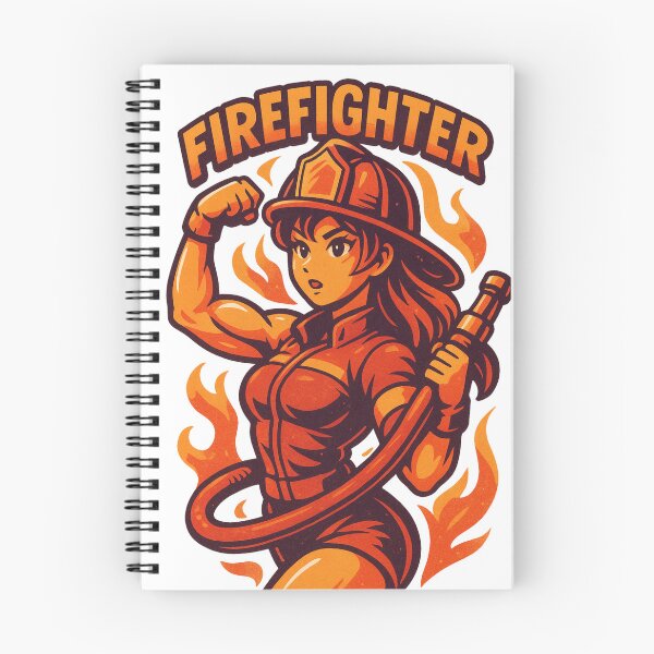 Item preview, Brave Firefighter Retro Strength designed and sold by JonelleTshirts.