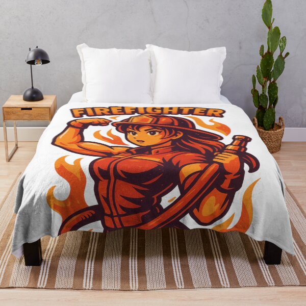 Item preview, Brave Firefighter Retro Strength designed and sold by JonelleTshirts.