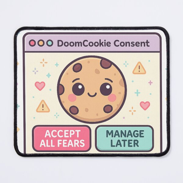 Item preview, DoomCookie Consent Softcore Doomscrolling designed and sold by OpenArt.