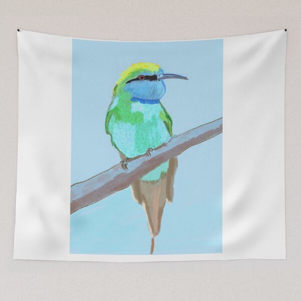 Item preview, Arabian Green Bee Eater designed and sold by pinkyjainpan.