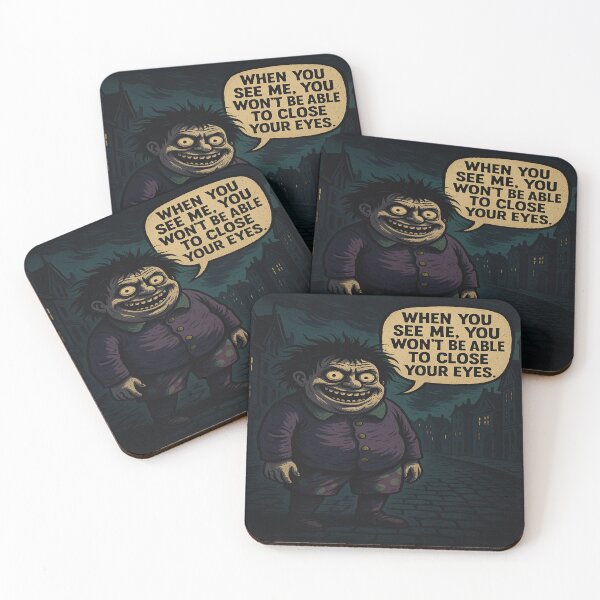 Item preview, “You Won’t Be Able to Look Away” – Creepy Cartoon Street Monster Illustration designed and sold by alizo74.