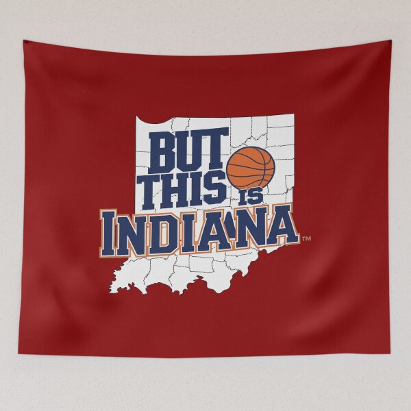 Item preview, But This Is Indiana – Bold Basketball Pride with Map & Player Art designed and sold by Dokak Shop.