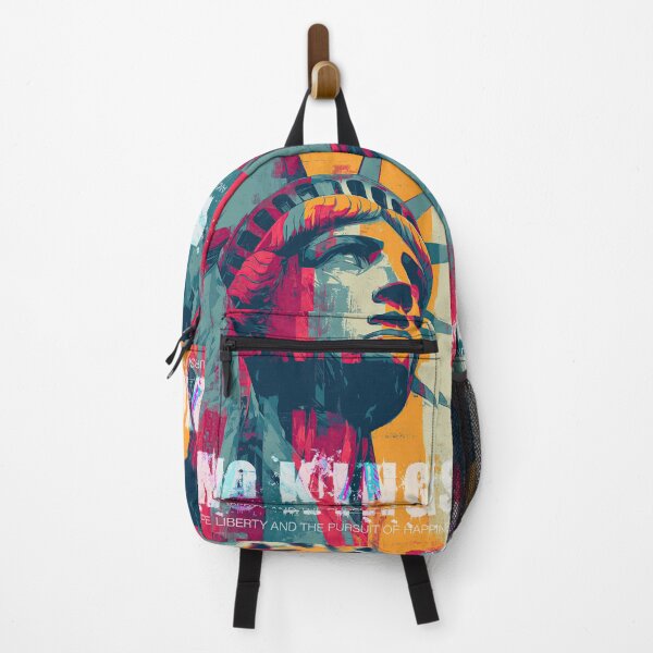 Item preview, NO KINGS Statue of Liberty life liberty and the pursuit of happiness designed and sold by blackdogshop.