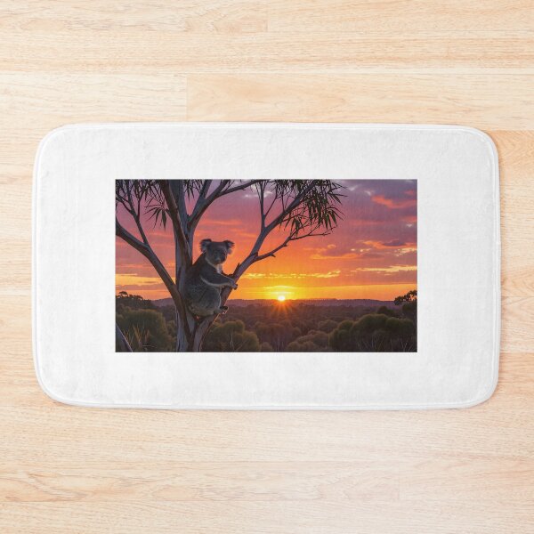 Item preview, Australia, Koala in a gumtree at sunset designed and sold by OzCamera.