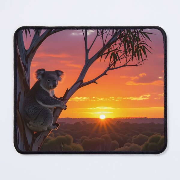 Item preview, Australia, Koala in a gumtree at sunset designed and sold by OzCamera.